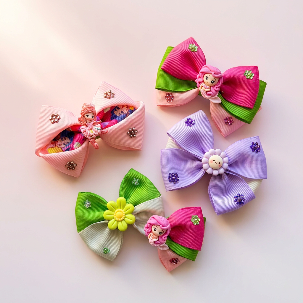 Lazos Decorativos Artesanales para el Cabello - Colección Hada