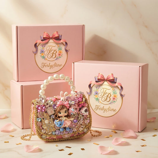 Handmade Decorated Mini Handbag - Doll Collection